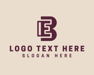 Letter Ht - Modern Account Advertising Letter EB logo design