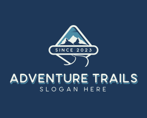 Mountain Hiking Travel logo design