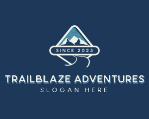 Hiking - Mountain Hiking Travel logo design