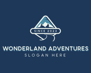 Mountain Hiking Travel logo design