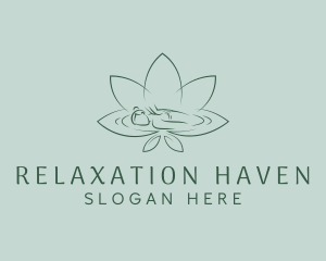 Massage - Lotus Massage Spa logo design