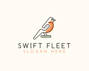 Colorful Toy Bird logo design