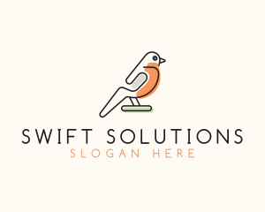 Colorful Toy Bird logo design