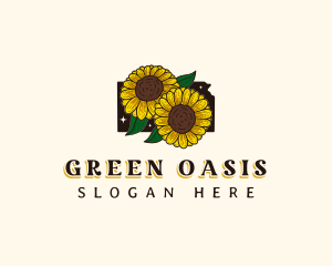 Sunflower Garden Kansas logo design