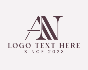 Letter An - Elegant Boutique Agency logo design