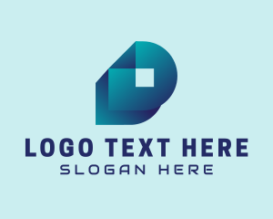 Letter Ih - Tech Company Letter D logo design