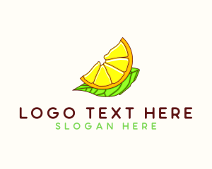 Natural - Orange Pulp Citrus logo design