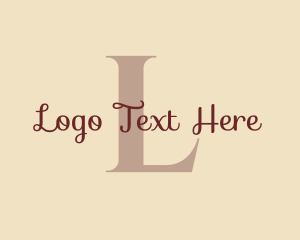 Beige - Neutral Elegant Brand logo design