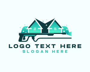 Pressure Washing Housekeeping logo design