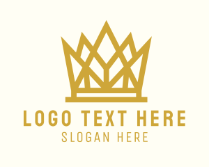 Golden King Crown Logo