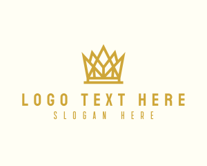 King - Golden King Crown logo design