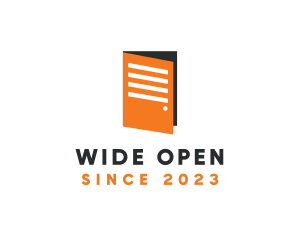 Open - Open Door Document logo design