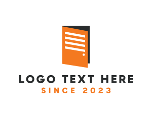 Data Transfer - Open Door Document logo design