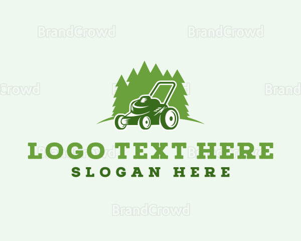 Lawn Mower Yard Logo