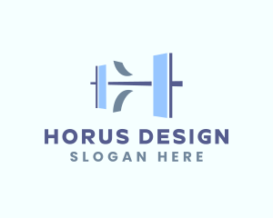 Bridge Construction Company Letter H logo design