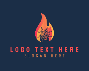 Resources - Flaming Ice Ventilation logo design