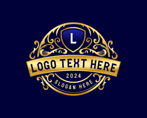 Premium - Deluxe Decorative Shield logo design