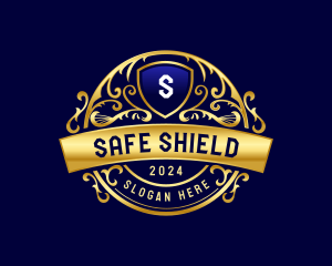 Deluxe Decorative Shield logo design