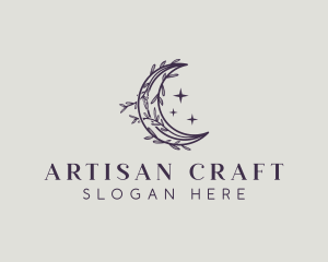 Artisanal Holistic Moon logo design