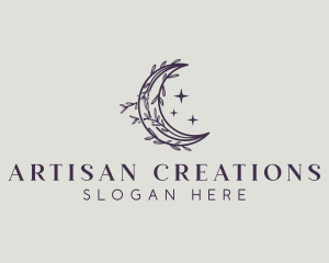 Artisanal Holistic Moon logo design