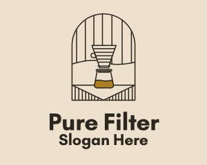 Filter - Pour Over Coffee Maker logo design