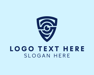 Image - Shield Lens Security logo design
