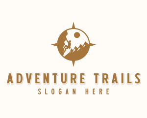 Rock Climbing Adventure logo design