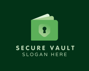 Vault - Money Wallet Lock logo design
