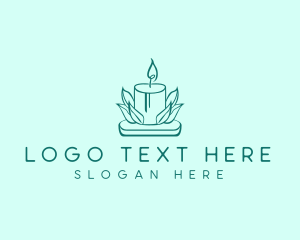 Leaf - Decor Wax Candle logo design