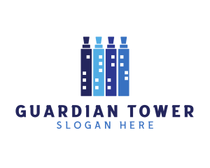 Vape Building Tower logo design