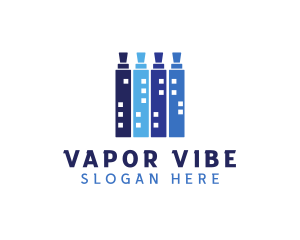 Vape Building Tower logo design