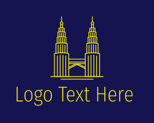 Asia - Malaysia Petronas Tower logo design