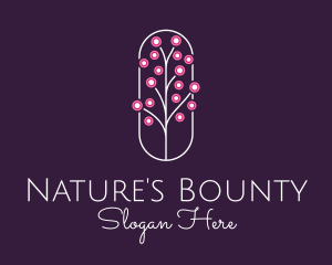 Natural Gardening Petals  logo design