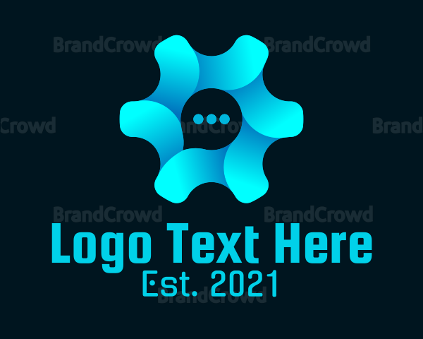 Cog Chat Bubble Logo