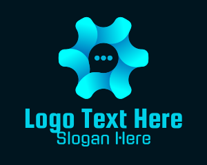 Cog Chat Bubble Logo