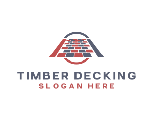 Decking - Floor Pavement Tile logo design