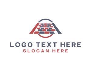 Decking - Floor Pavement Tile logo design