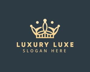 Luxury Gold Crown logo design