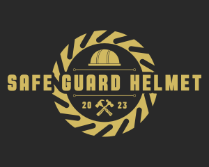 Helmet - Carpentry Helmet Tools logo design