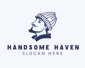 Handsome - Men Bonet Styling logo design