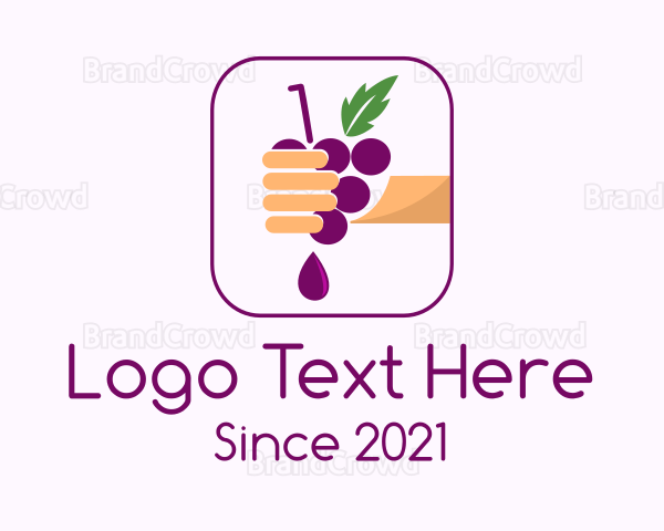 Hand Squeezed Grape Logo