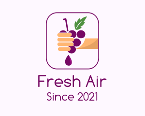 Hand Squeezed Grape logo design