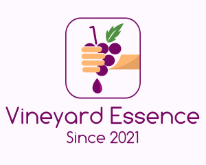 Hand Squeezed Grape logo design