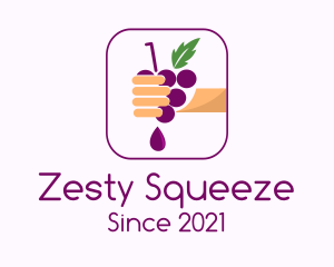 Hand Squeezed Grape logo design