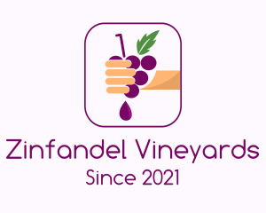 Hand Squeezed Grape logo design