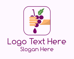 Hand Squeezed Grape Logo