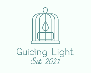 Tealight Candle Cage logo design