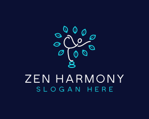 Yoga Tree Zen logo design