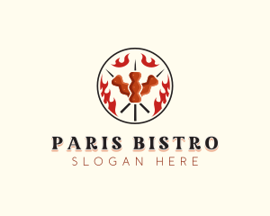 Roast Kebab BBQ logo design