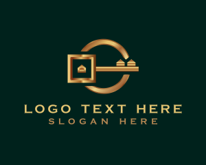 Lock - Key Leasing Realty logo design